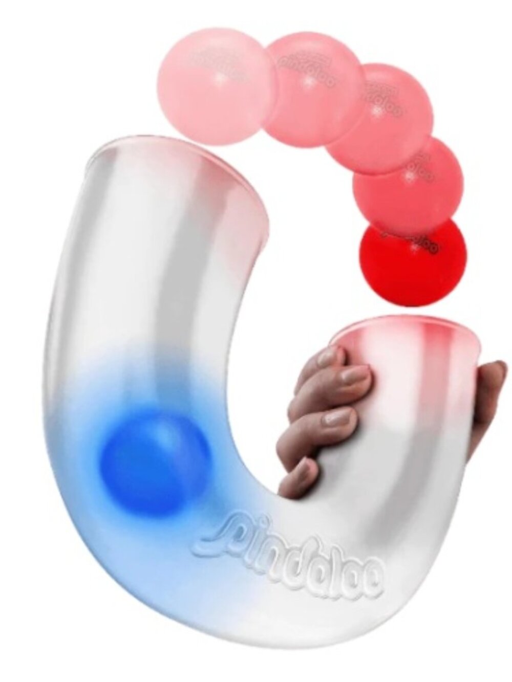 Pindaloo Get in the Loop Juggling Skill Game with 3 Balls, Clear